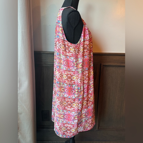 Neiman Marcus colorful beaded neck halter dress size 14 - Picture 6 of 8